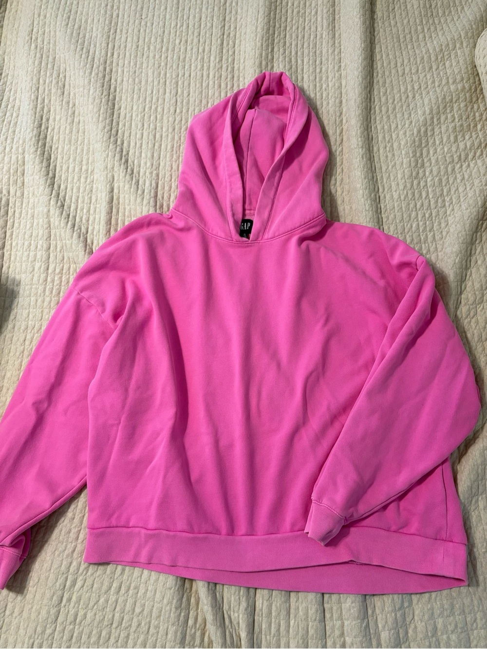 GAP Neon highlighter Pink oversized hoodie